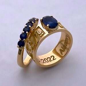 Be Mine Sapphire Twin Ring